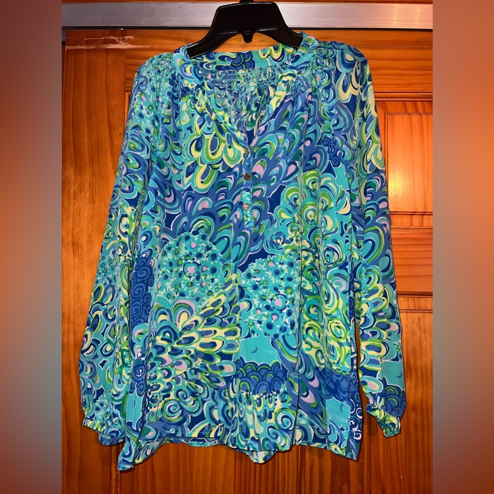 Lilly pulitzer peacock print deals